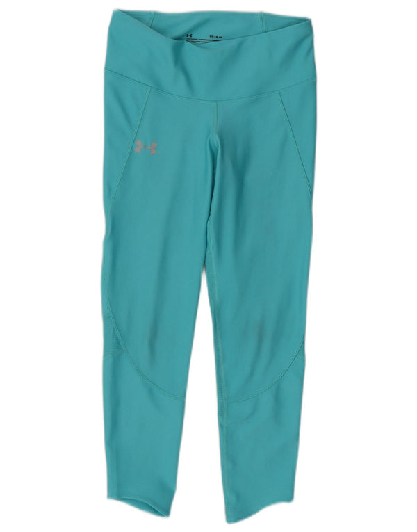 Under Armour Damen Heat Gear Leggings UK 12 Medium Türkis