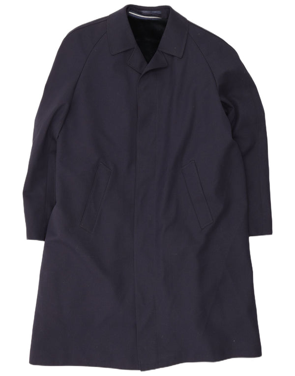 Vintage Herren Trenchcoat UK 40 Groß Marineblau