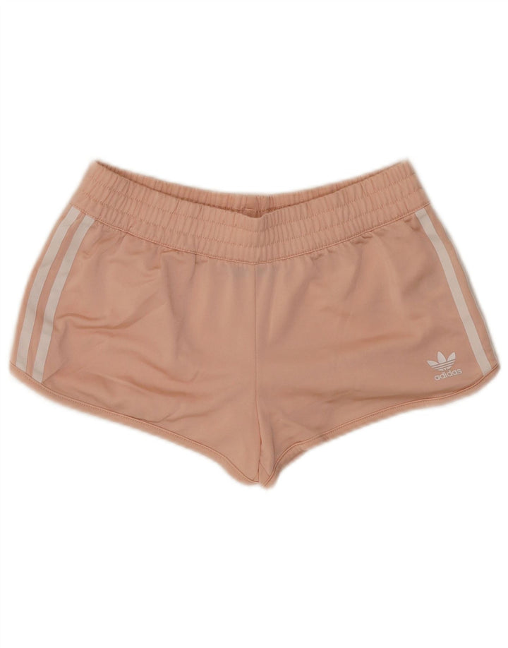 Adidas Damen Sportshorts UK 10 Small Rosa Polyester