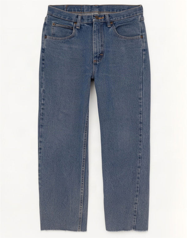 Wrangler Herren Straight Jeans W31 L27 Blaue Baumwolle