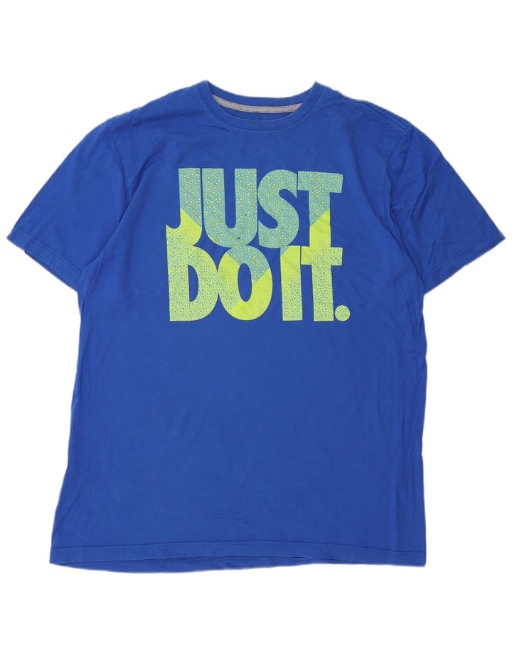 Nike Herren-T-Shirt mit normaler Passform und Grafik, XL, Blau