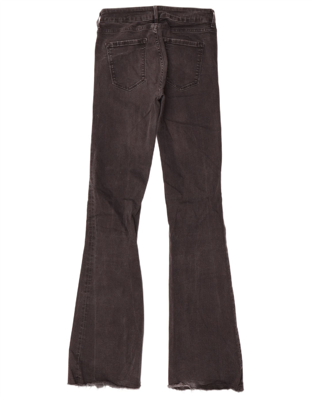Zara Damen Medium Rise Flare Slim Jeans EU 38 Small W28 L34 Schwarz