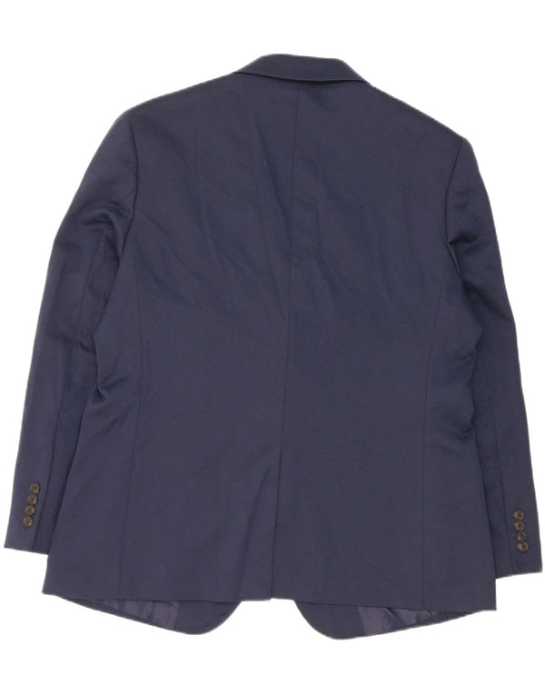 Marks & Spencer Herren-Blazer mit 2 Knöpfen, UK 44, XL, Marineblau, Polyester