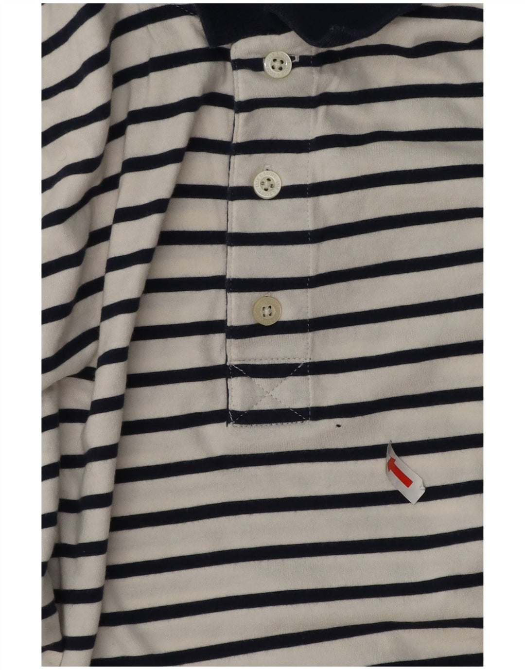 Lyle & Scott Herren-Poloshirt, groß, weiß gestreift, Baumwolle