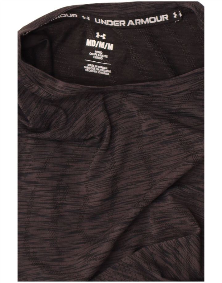 Under Armour Herren-T-Shirt-Oberteil, mittelgroß, schwarz gefleckt