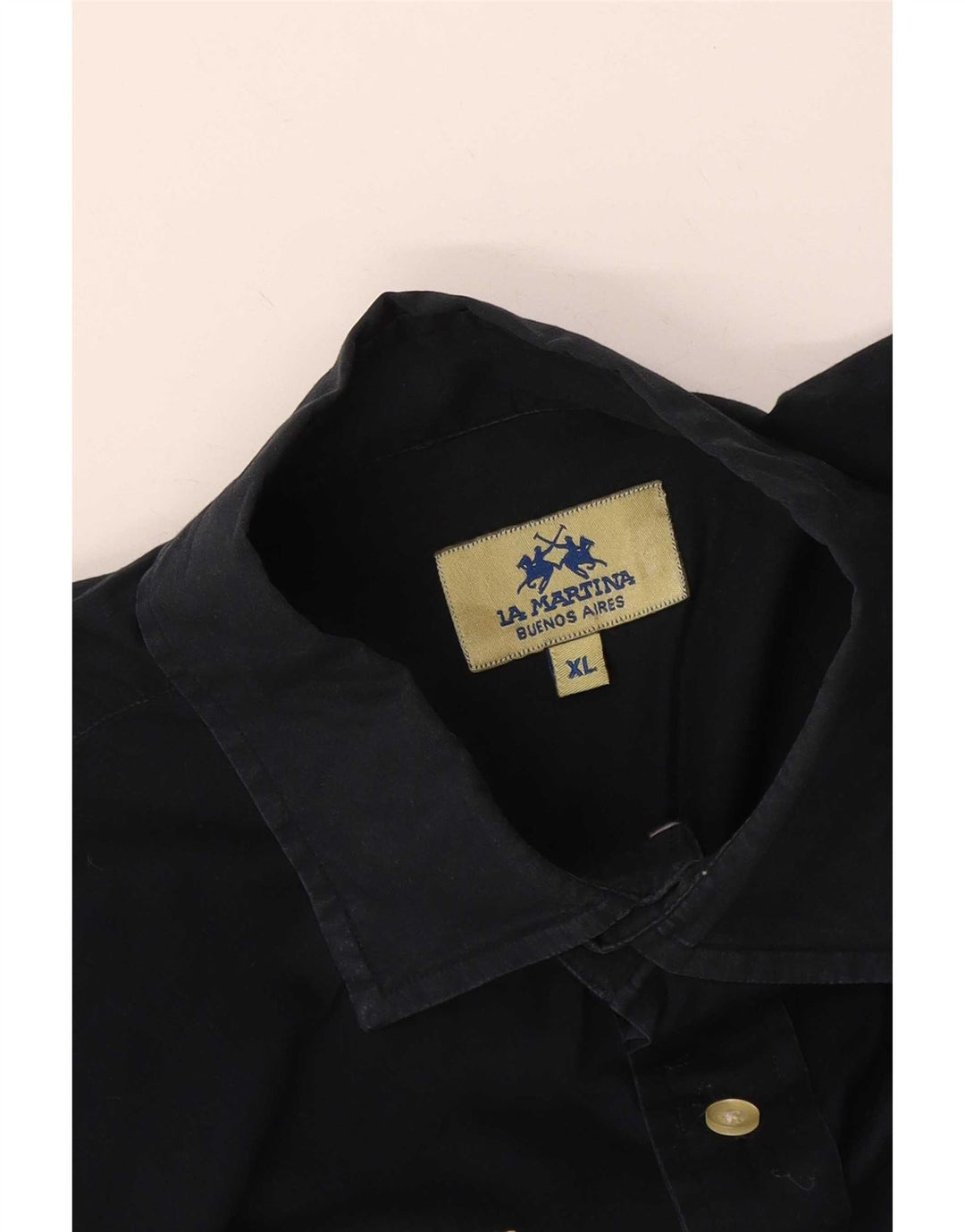 La Martina Herren Grafikhemd XL Marineblau
