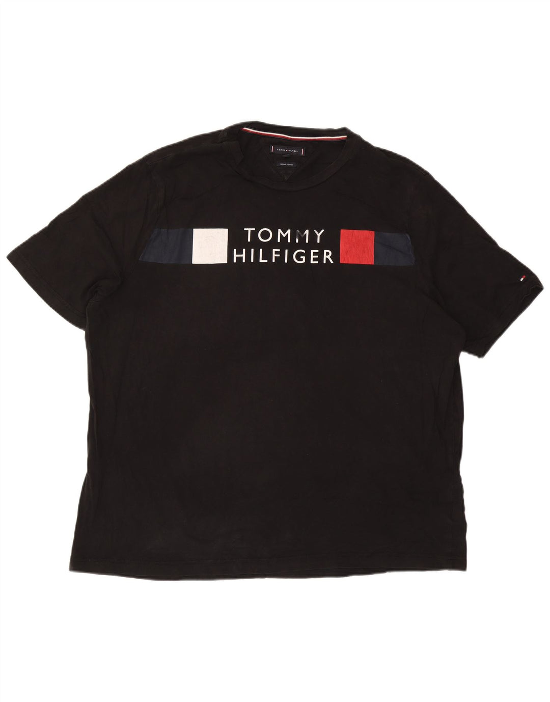 TOMMY HILFIGER Herren Grafik T-Shirt Top 3XL Schwarz Baumwolle