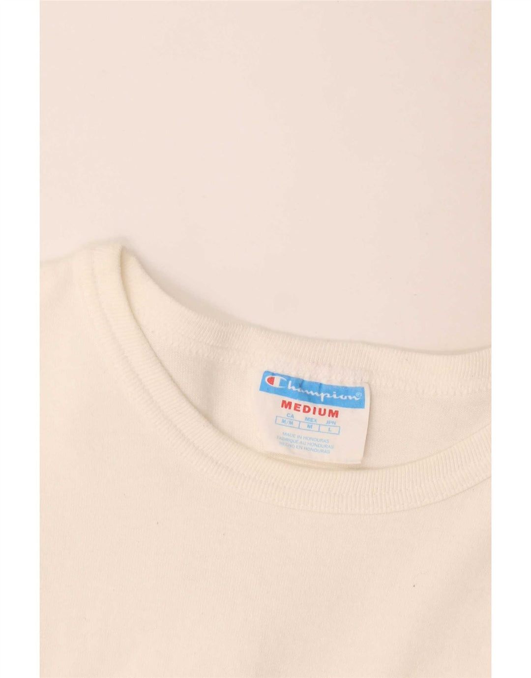Champion Herren Grafik-T-Shirt-Oberteil Mittelweiß