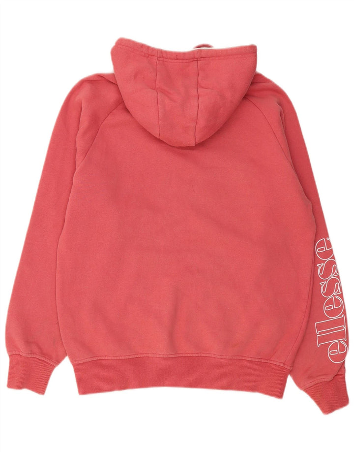 Ellesse Herren-Kapuzenpullover mit Grafik, mittelrote Baumwolle