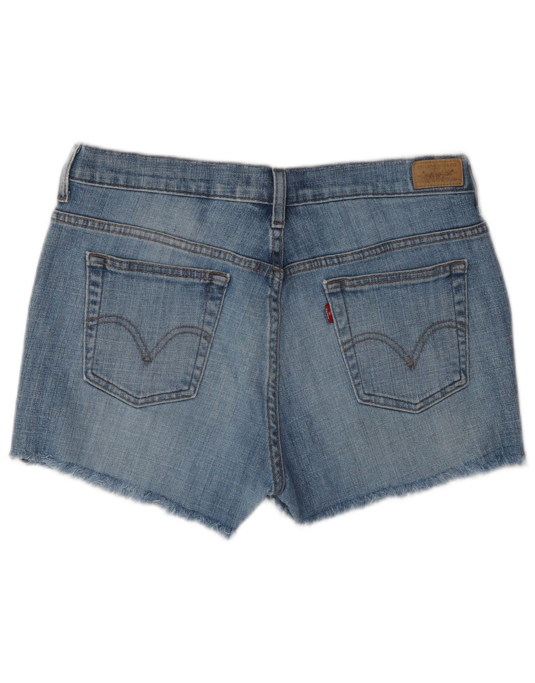 Levi's Damen 515 Denim Shorts US 10 Large W34 Blaue Baumwolle