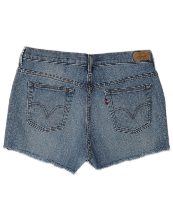 Levi's Damen 515 Denim Shorts US 10 Large W34 Blaue Baumwolle
