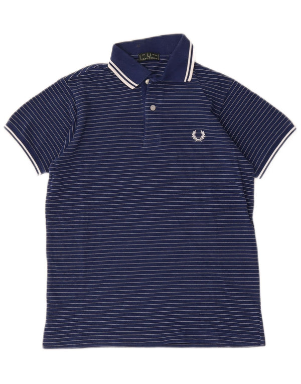 Fred Perry Poloshirt für Jungen, 11–12 Jahre, marineblau, gestreift, Baumwolle