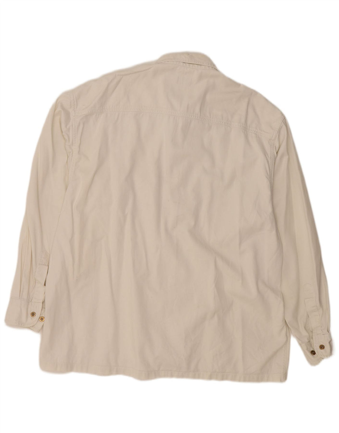 Berto Lucci Herren Jeanshemd XL Weiße Baumwolle