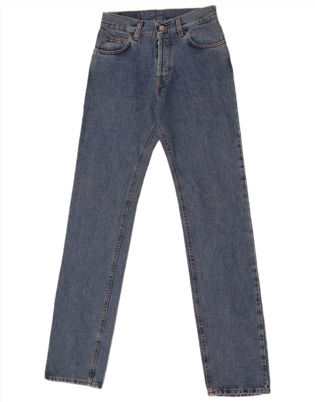 Rifle Damen Straight Jeans W28 L34 Blaue Baumwolle