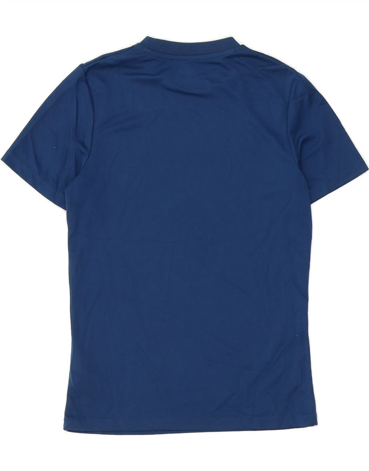 UMBRO Boys T-Shirt Top 10-11 Years Navy Blue Polyester Vintage Umbro and Second-Hand Umbro from Messina Hembry 