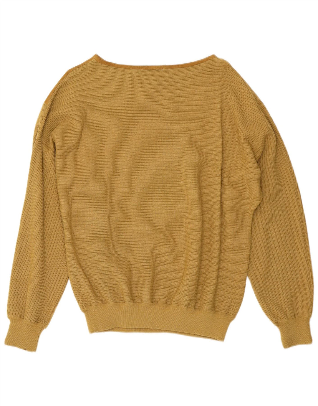 De Pletrl Herren-Pullover aus Wildleder mit U-Boot-Ausschnitt, Mittelbeige mit Argyle-Muster/Diamantmuster