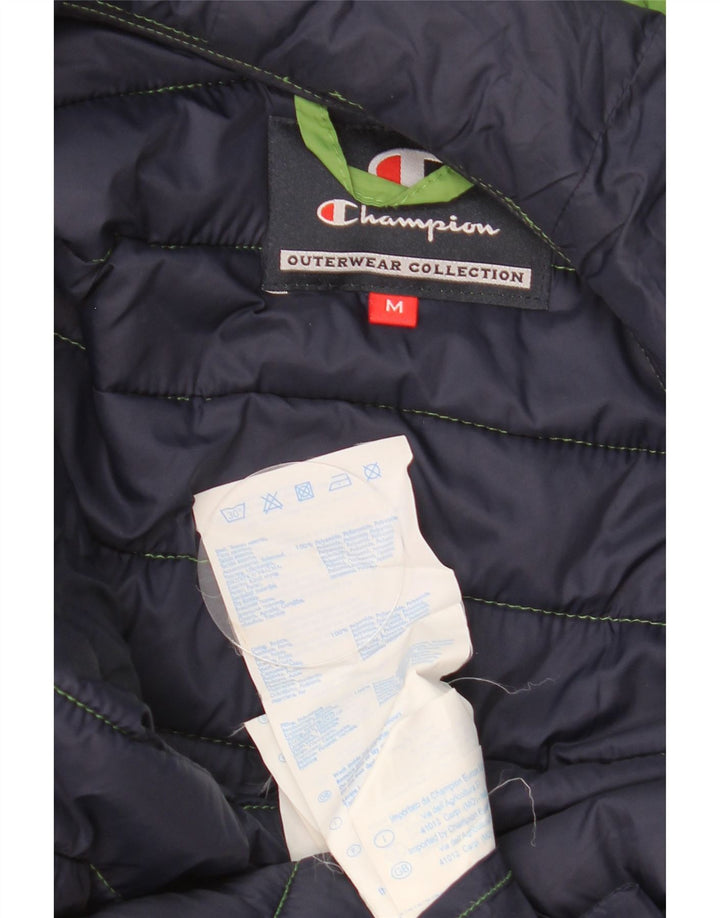 Champion wattierte Herrenjacke mit Kapuze, UK 38, mittelgrün, Polyamid