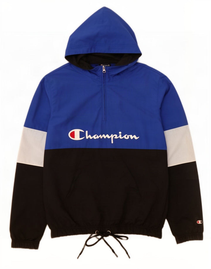 Champion Damen-Trainingsanzugoberteil mit Grafik, Gr. 10, Größe S, Blau, Farbblock