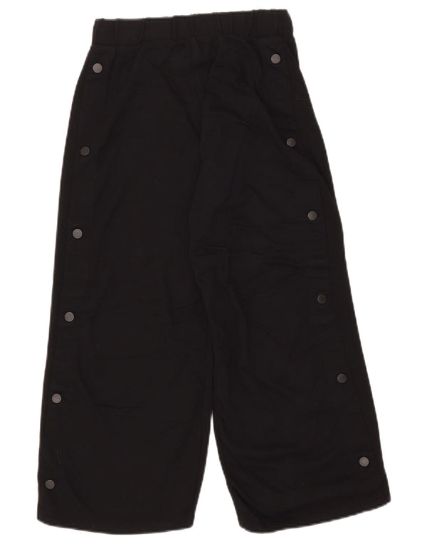 Zara Mädchen-Freizeithose mit weitem Bein, 13–14 Jahre, W24 L24, schwarze Viskose