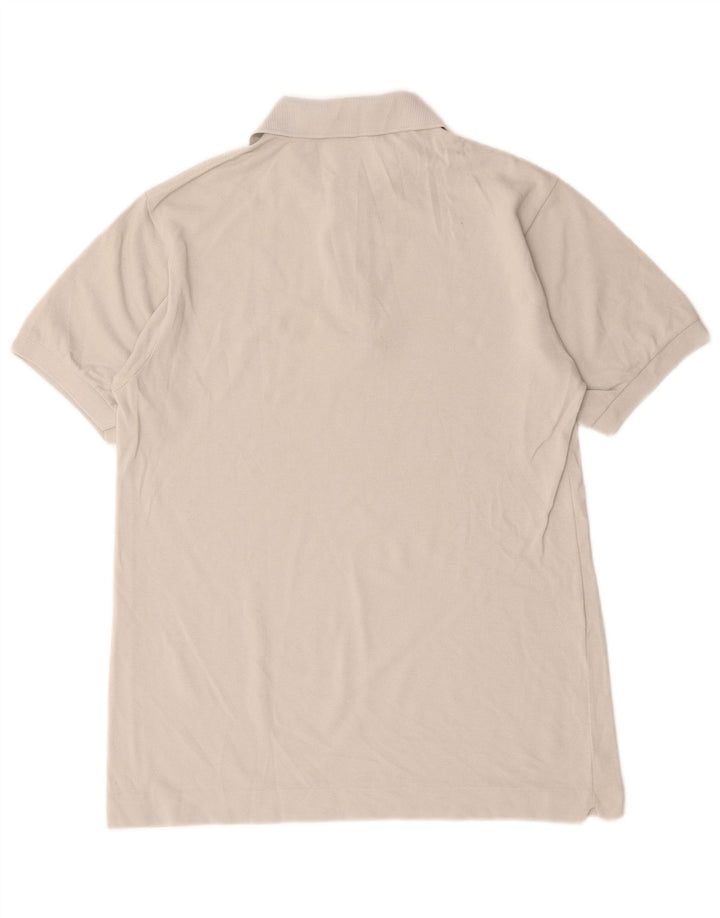 Lacoste Herren-Poloshirt, Größe 3, klein, graue Baumwolle