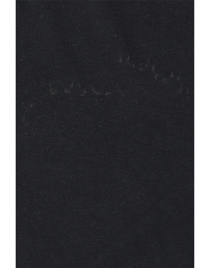 Massimo Dutti Herren-Poloshirt, mittelmarineblaue Baumwolle