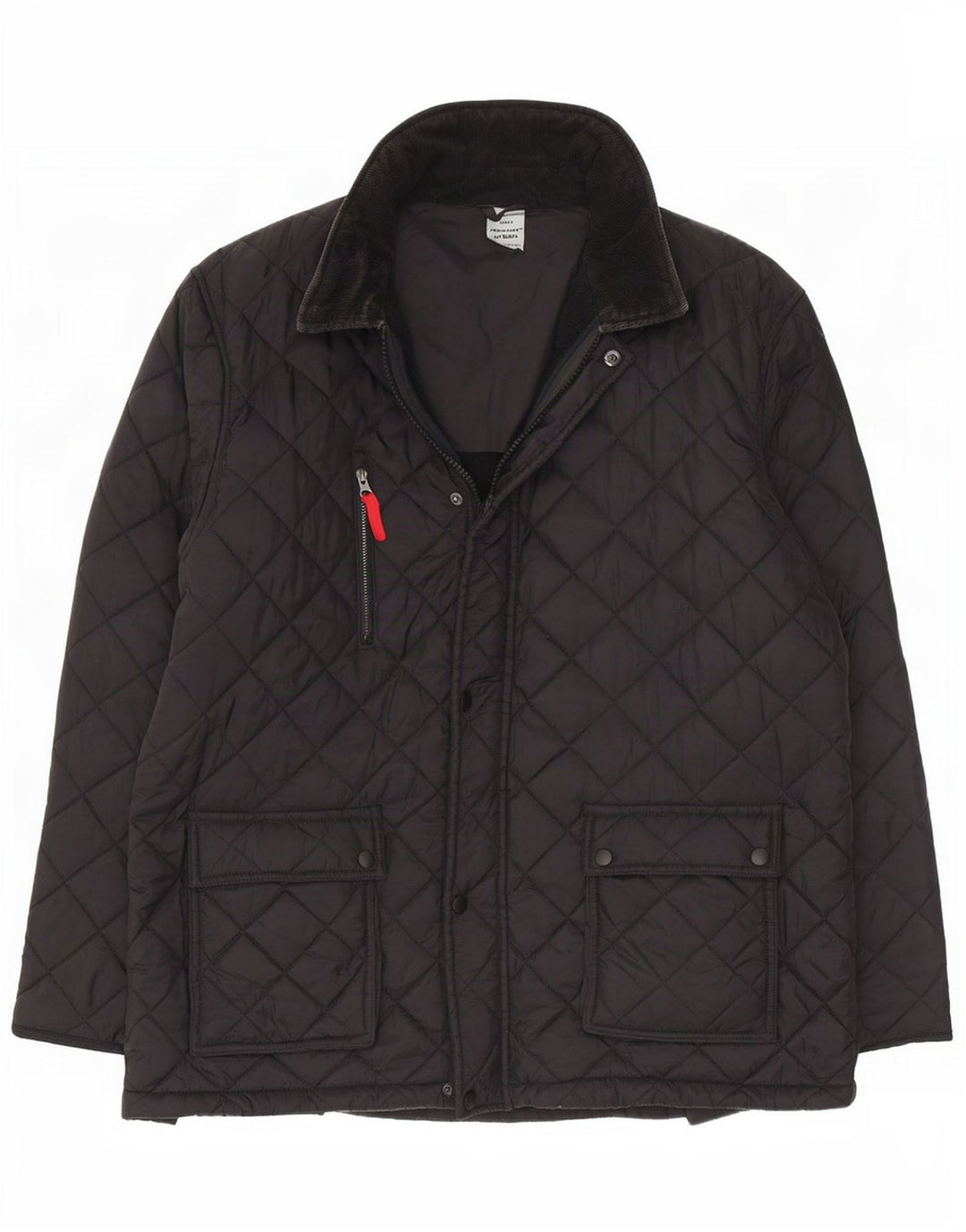 Vintage Herren Steppjacke UK 42 XL Schwarz Nylon
