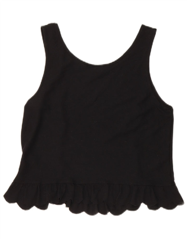 Topshop Damen-Trägershirt UK 8 Small Schwarz Polyester
