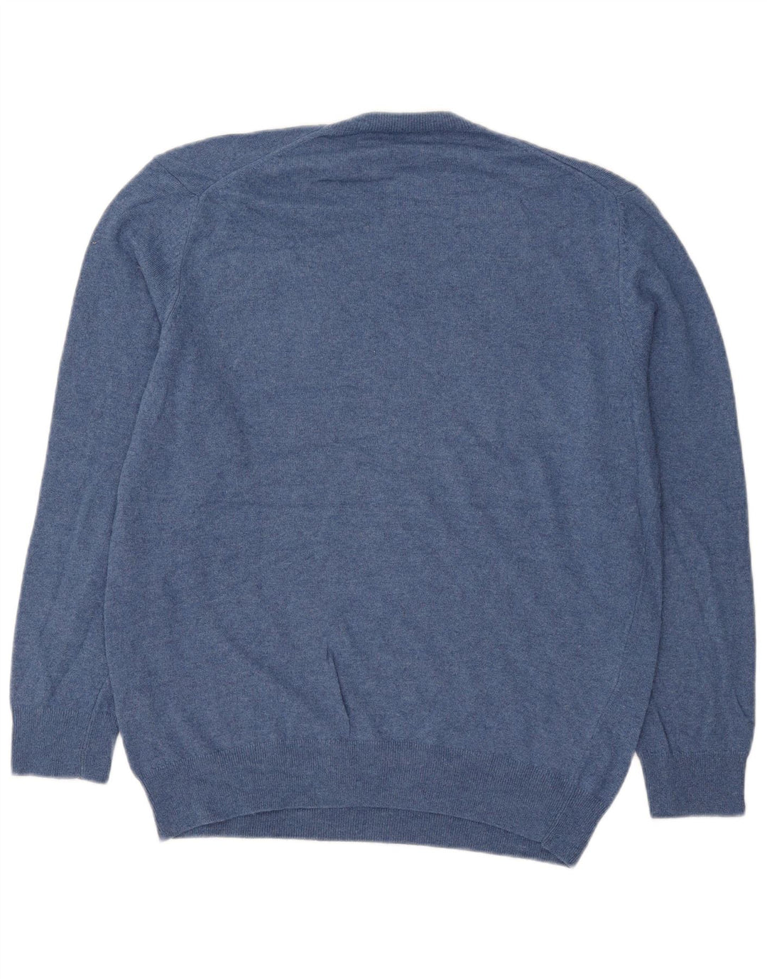 Zara Herren-Pullover mit Rundhalsausschnitt, groß, blau, Polyamid