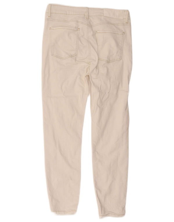 Desigual Damen Kurzjeans W30 L25 Weiße Baumwolle