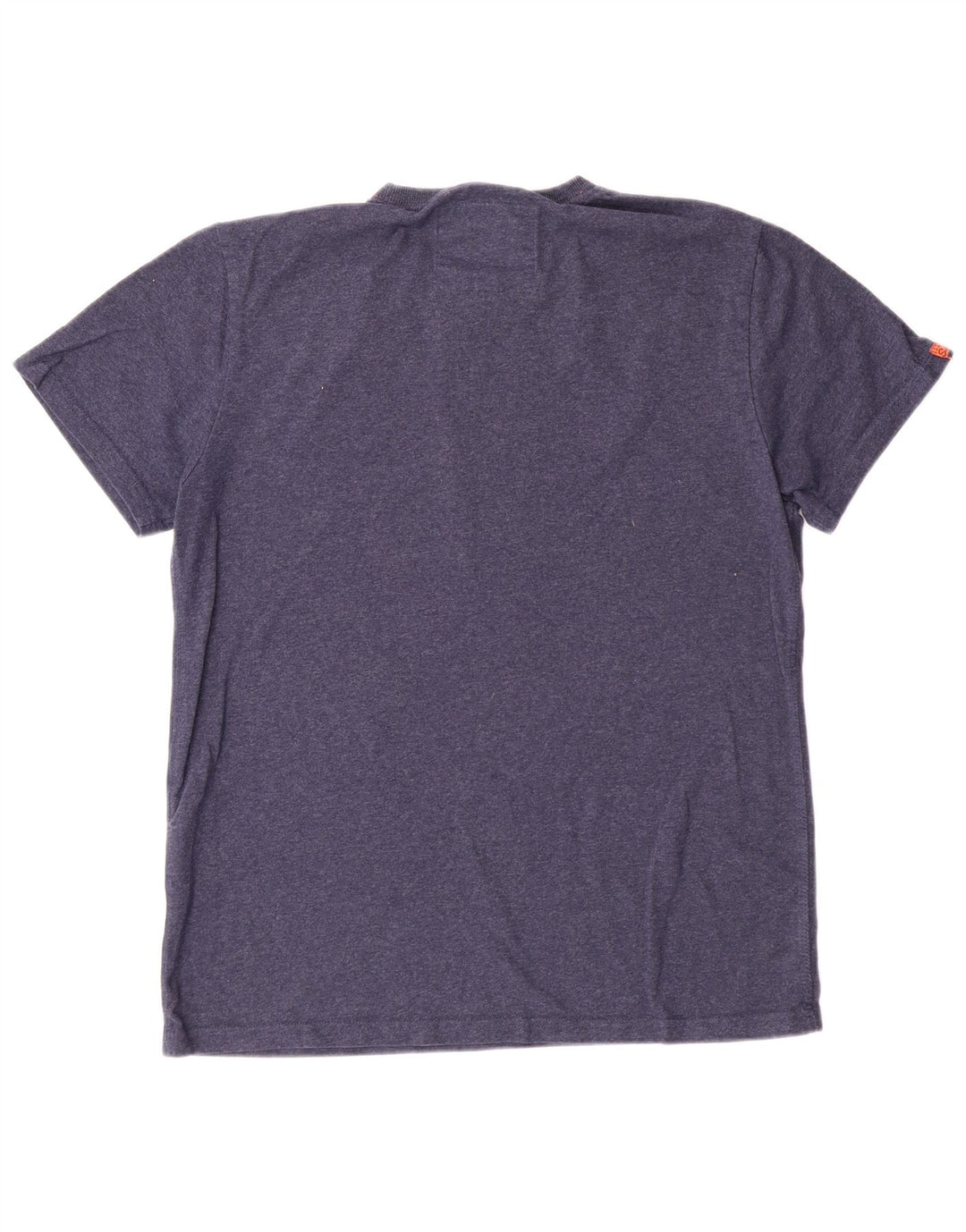 Superdry Damen Grafik-T-Shirt-Oberteil XL aus marineblauer Baumwolle