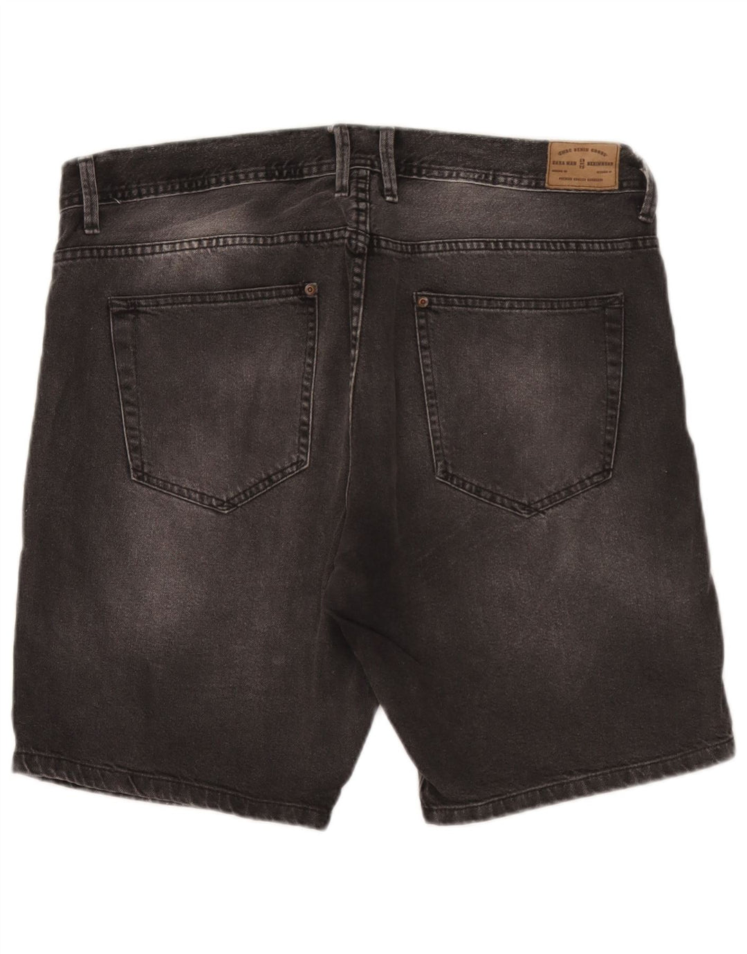 Zara Herren Jeansshorts EU 46 XL W36 Grau