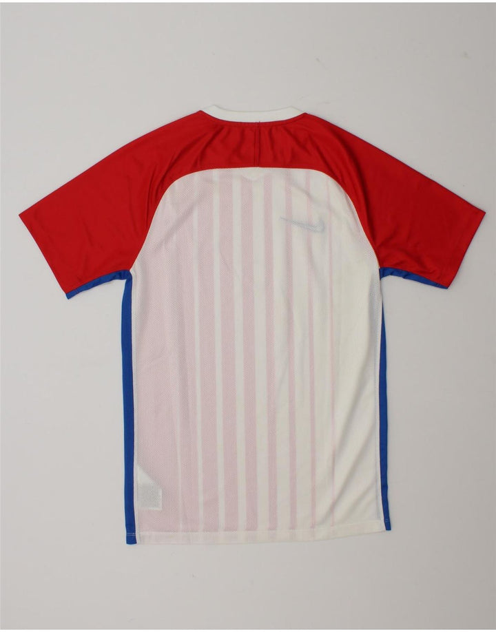 Nike Herren Dri Fit T-Shirt Top, klein, rot gestreift, Polyester