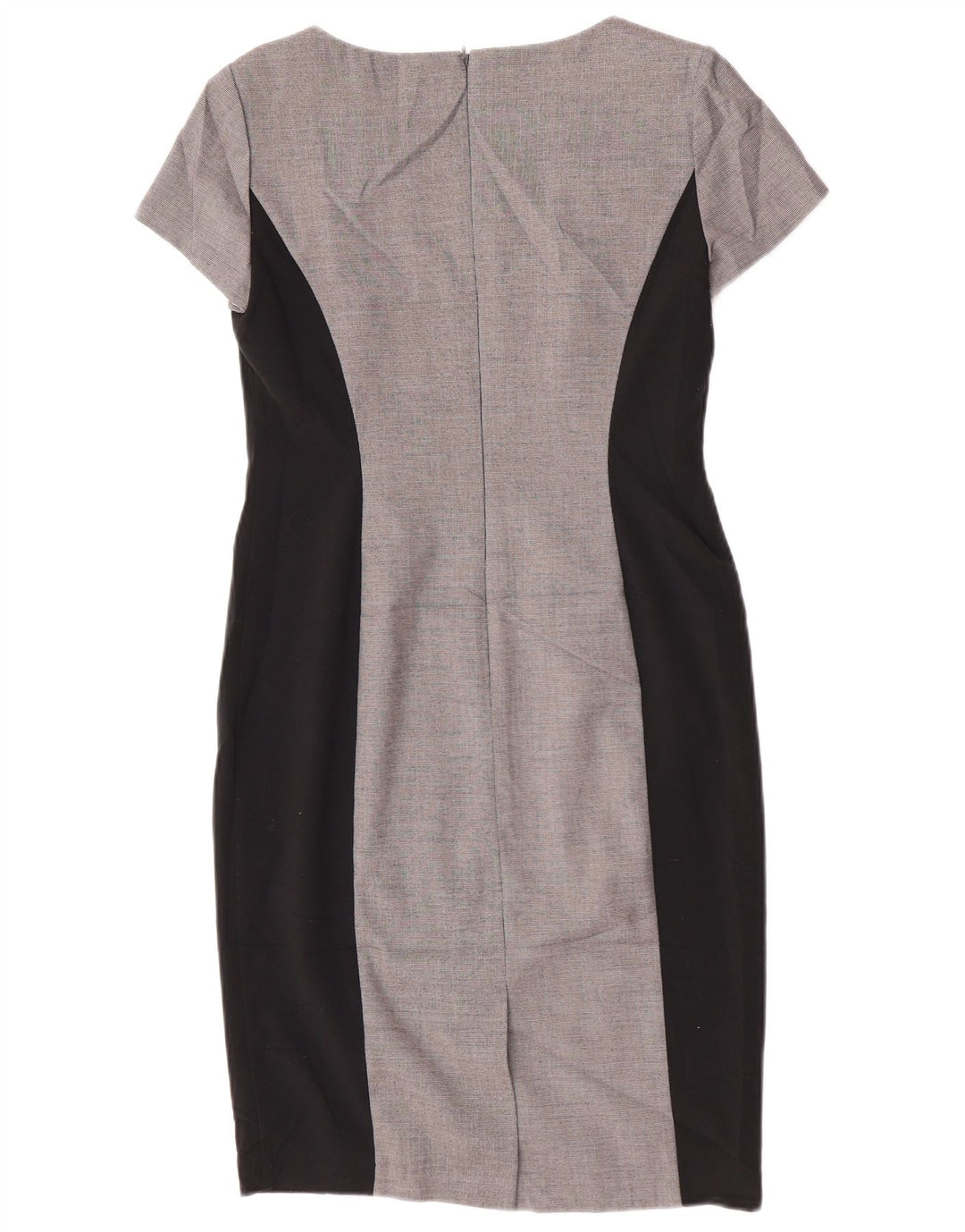 Marks & Spencer Damen Etuikleid UK 10 Small Graues Colourblock-Polyester
