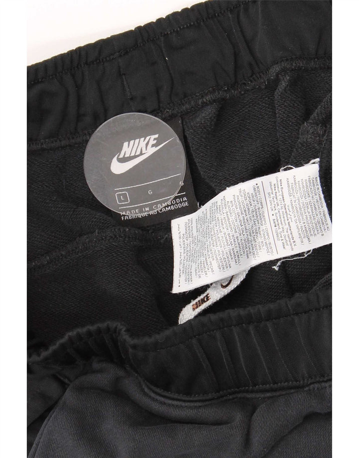 Nike Herren-Sportshorts, groß, schwarze Farbblock-Baumwolle