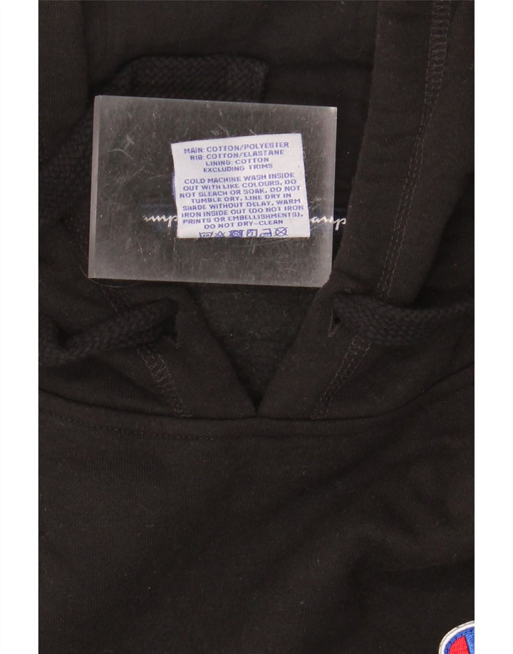 CHAMPION Herren-Kapuzenpullover mit Grafik, mittelschwarz, Baumwolle