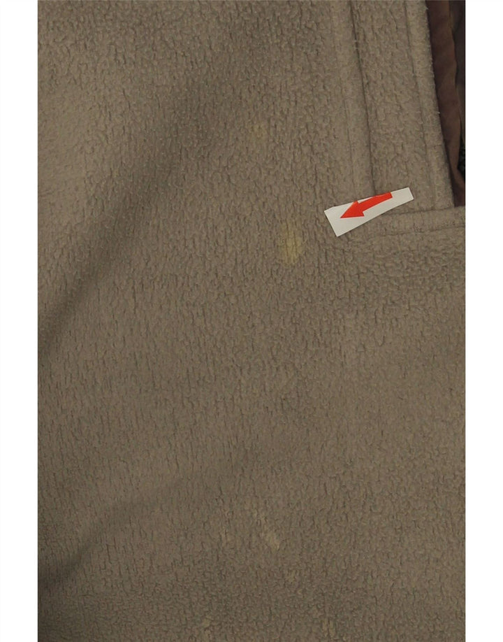 Champion Herren-Fleecepullover mit Reißverschluss am Hals, groß, Grau, Farbblock