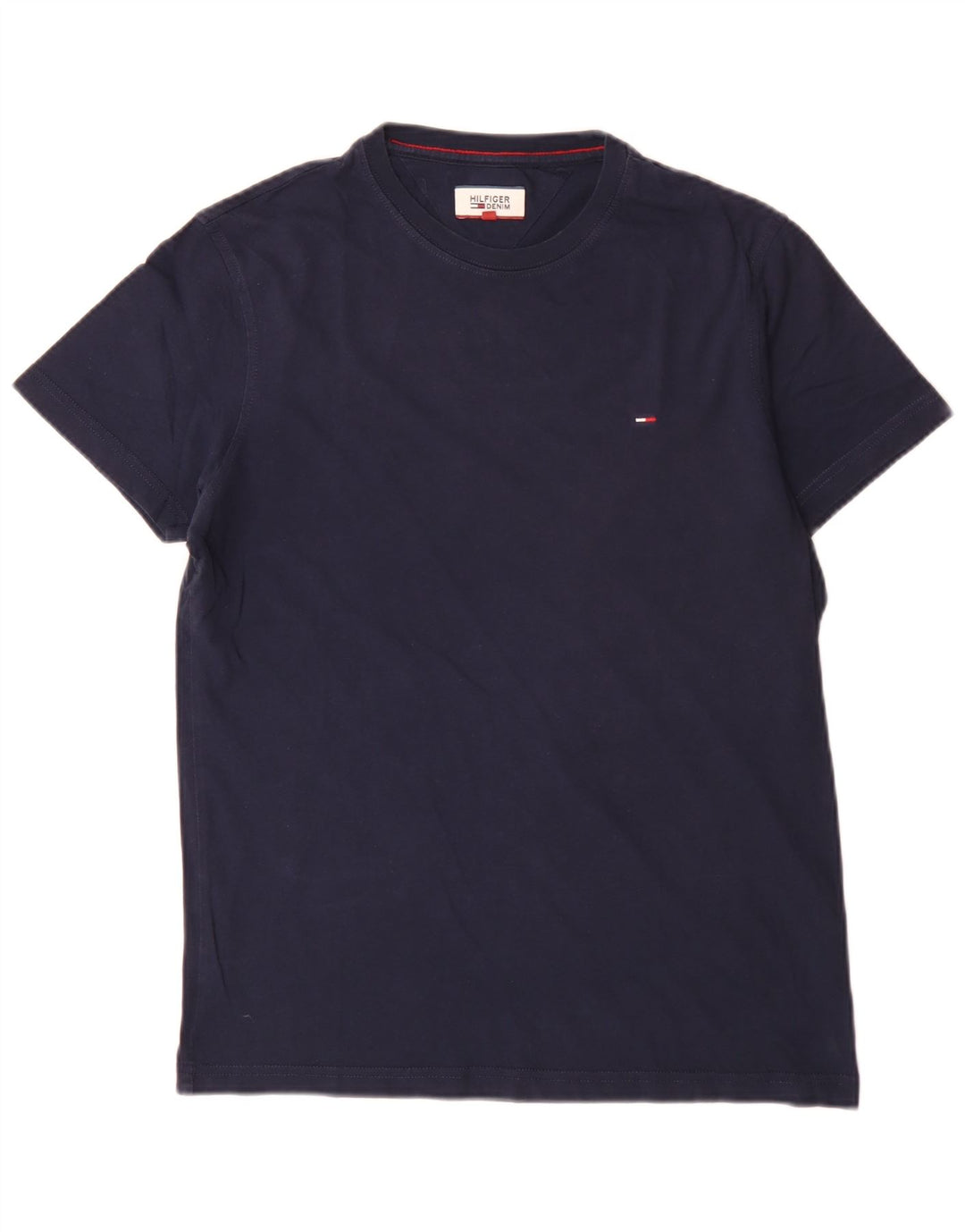 Tommy Hilfiger Herren-T-Shirt, normal, klein, marineblau, Baumwolle