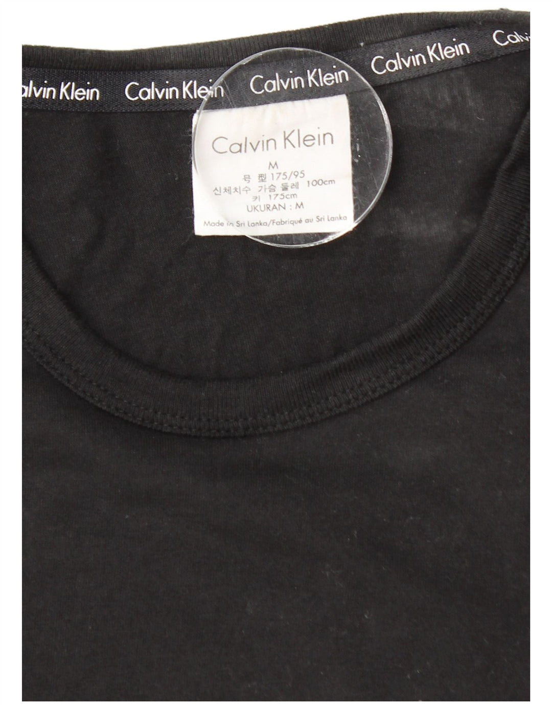 CALVIN KLEIN Herren Grafik T-Shirt Top Mittelschwarz Baumwolle