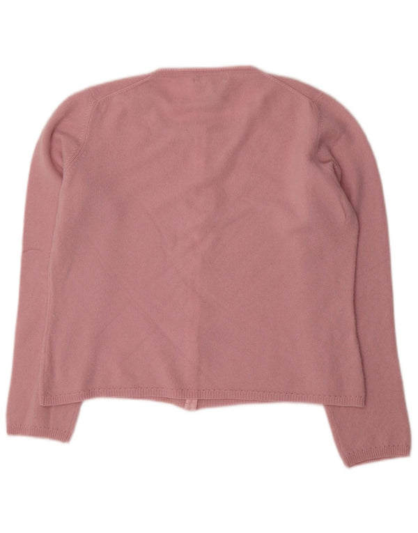L.K. Bennett Damen-Cardigan-Pullover UK 16 Large Rosa Kaschmir
