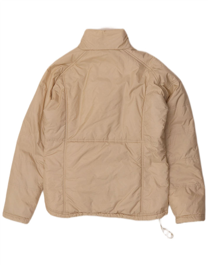 Adidas Damen Wattierte Jacke UK 16 Large Beige Polyamid