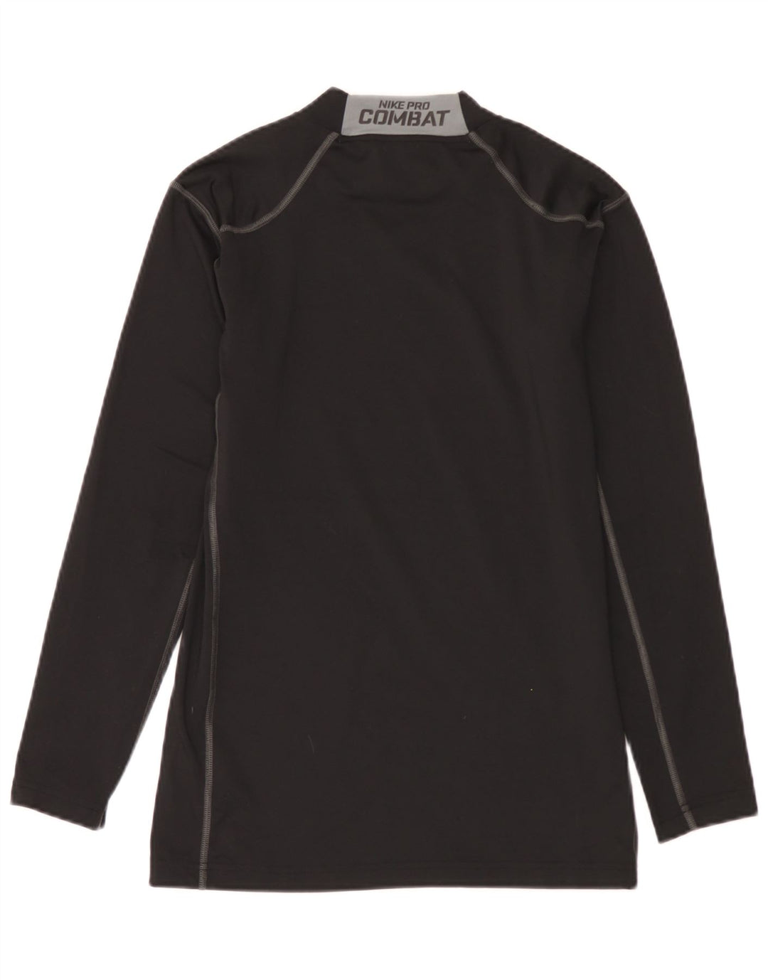 Nike Herren-Oberteil mit langen Ärmeln, groß, schwarzes Farbblock-Polyester