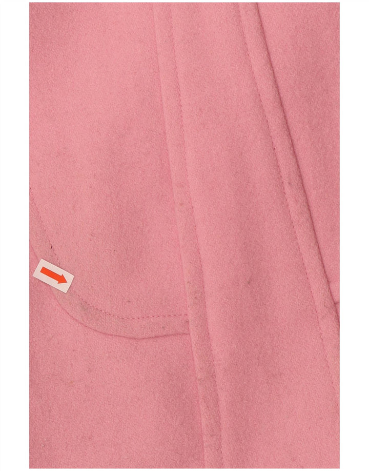 JACK WILLS Damen Zweireihiger Mantel UK 8 Small Rosa Wolle