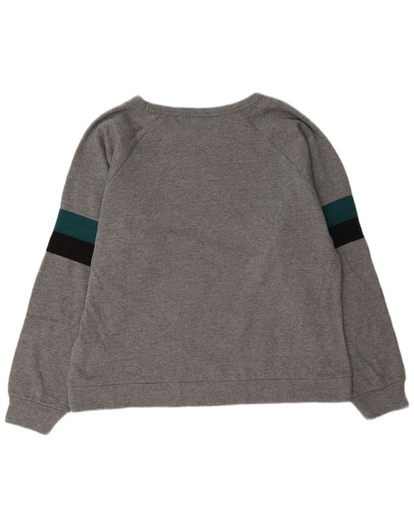 NFL Damen Philadelphia Eagles Sweatshirt Pullover UK 16 Large Grau