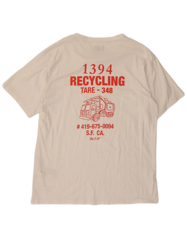 Levi's Herren-T-Shirt mit Grafik, XL, weiße Baumwolle