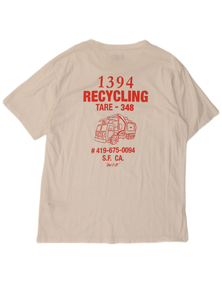 Levi's Herren-T-Shirt mit Grafik, XL, weiße Baumwolle