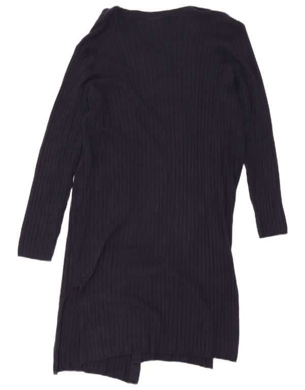 Marks & Spencer Damen Longline-Cardigan-Pullover UK 12 Medium Navy Blue