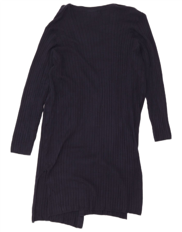 Marks & Spencer Damen Longline-Cardigan-Pullover UK 12 Medium Navy Blue