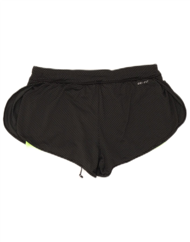 Nike Damen Dri Fit Sport Shorts UK 8 Small Schwarz Polyester