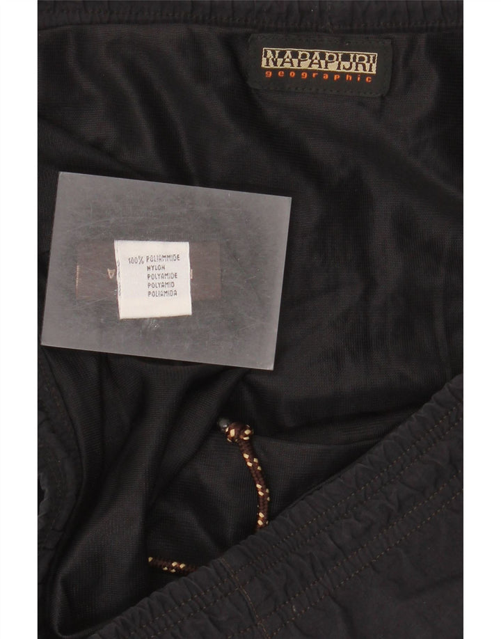 Napapijri Herren Geographic Badeshorts Medium Schwarz Polyamid