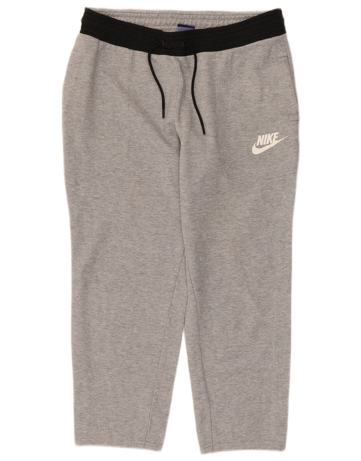 Nike Herren-Capri-Trainingshose, Größe S, Grau, Colourblock-Baumwolle